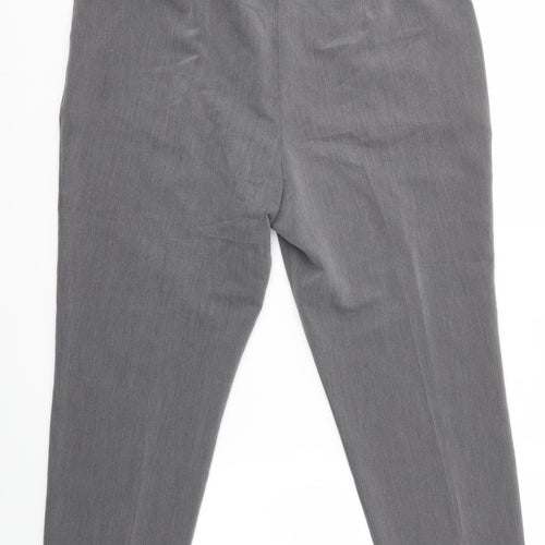 F&F Womens Grey   Dress Pants Trousers Size 16 L24 in