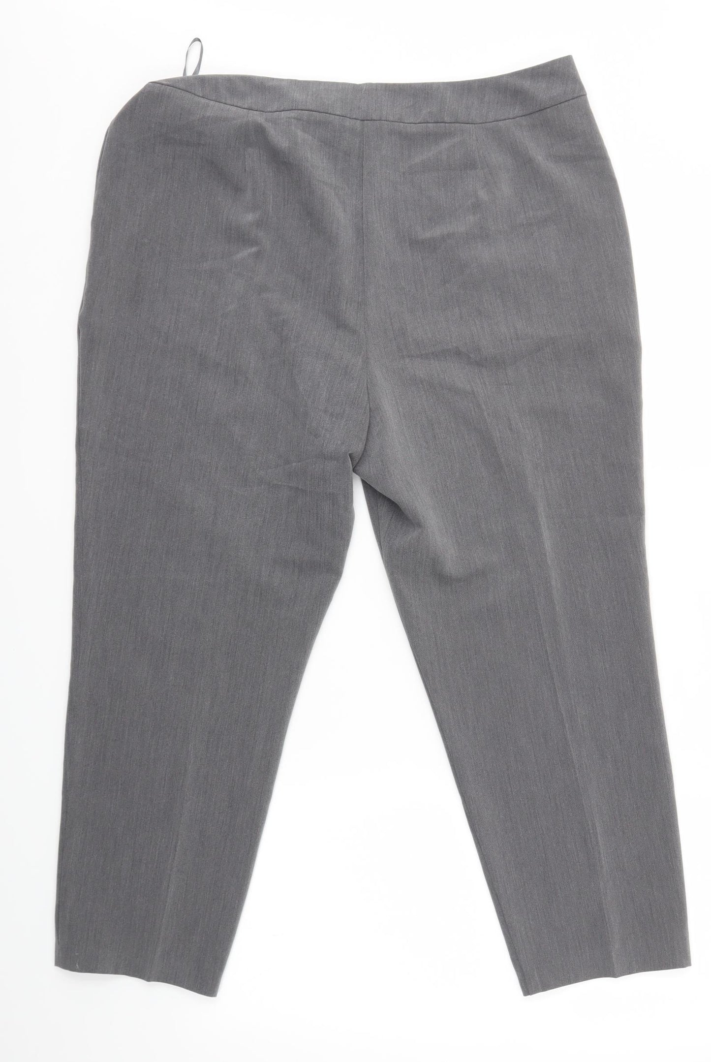 F&F Womens Grey   Dress Pants Trousers Size 16 L24 in