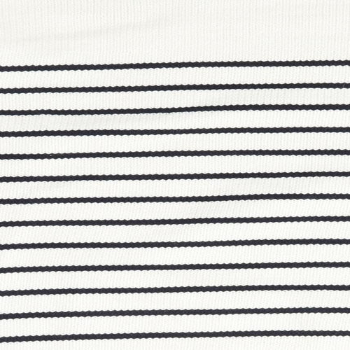Preworn Womens Multicoloured Striped Knit Henley Jumper Size S