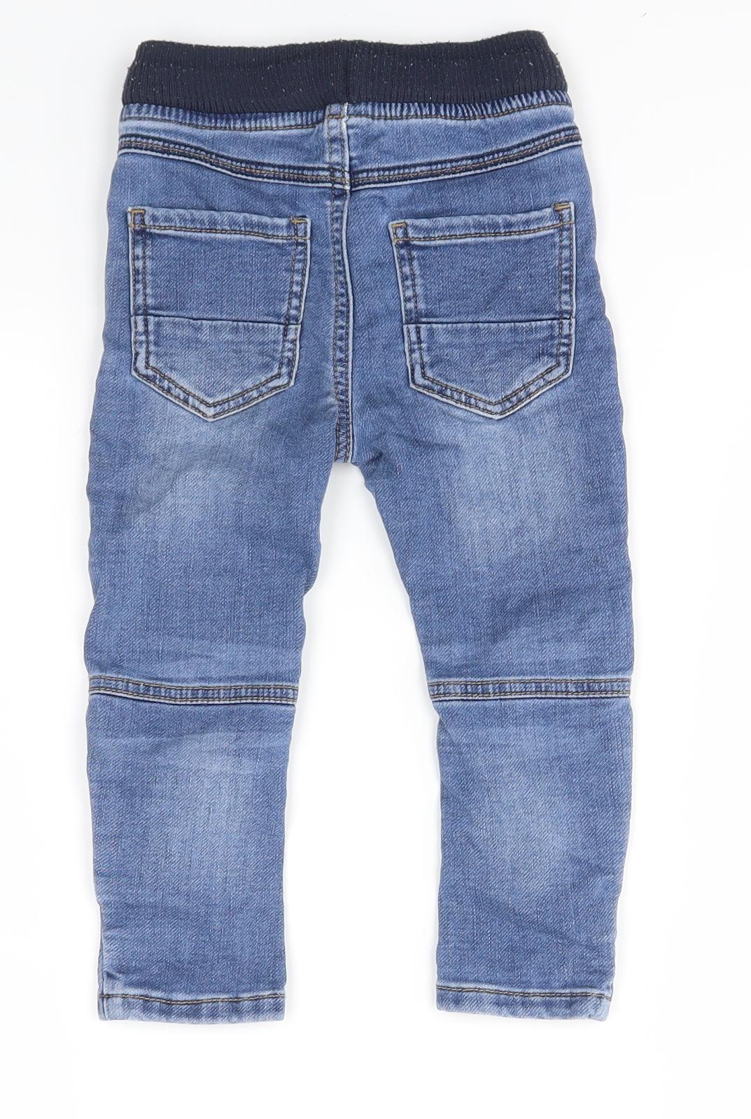 Matalan Boys Blue   Jogger Jeans Size 12-18 Months