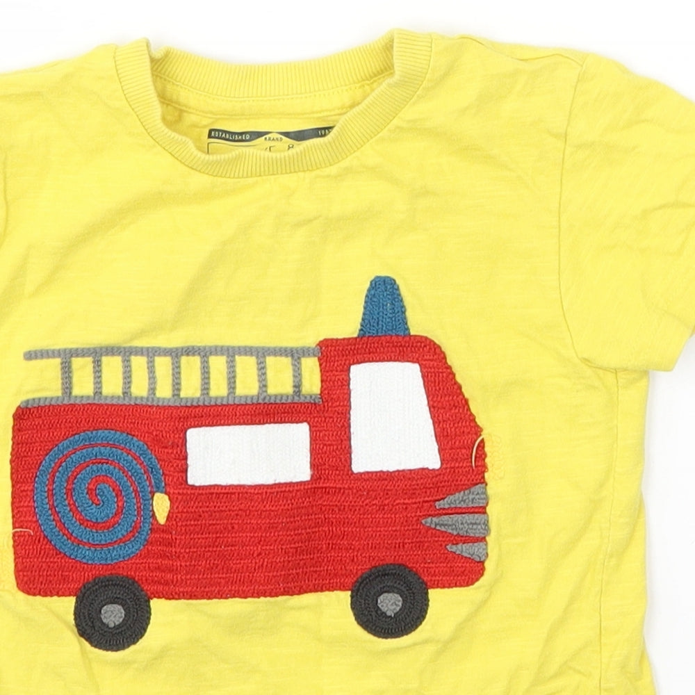 NEXT Boys Yellow   Basic T-Shirt Size 2-3 Years