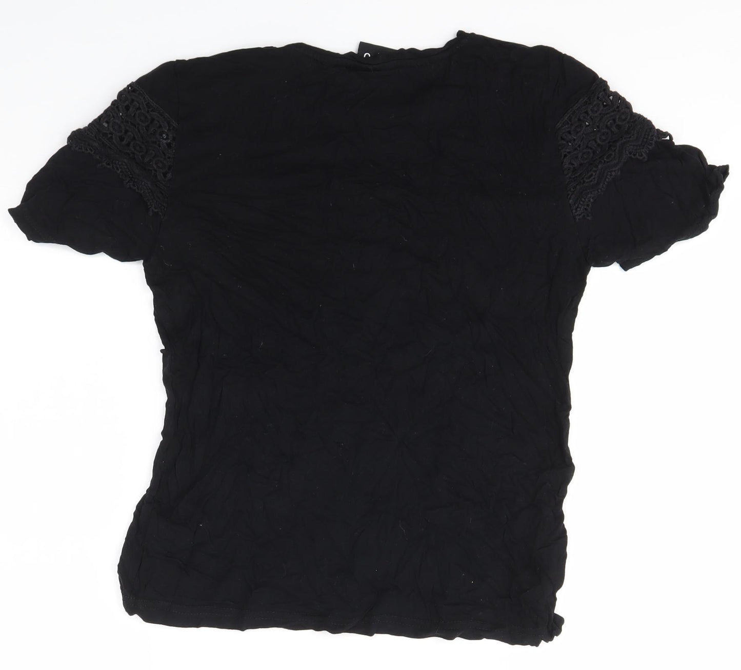 BE YOU Girls Black   Basic T-Shirt Size 10 Years