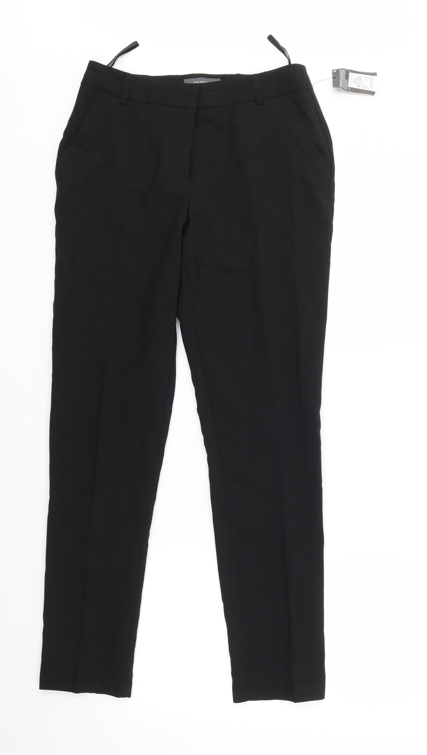 Primark Womens Black   Cropped Trousers Size 8 L30 in
