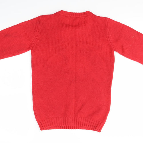 Preworn Girls Multicoloured   Pullover Jumper Size 12-13 Years  - Unicorn Festive