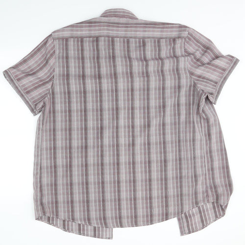 Atlantic Bay Mens Multicoloured Check   Dress Shirt Size 2XL