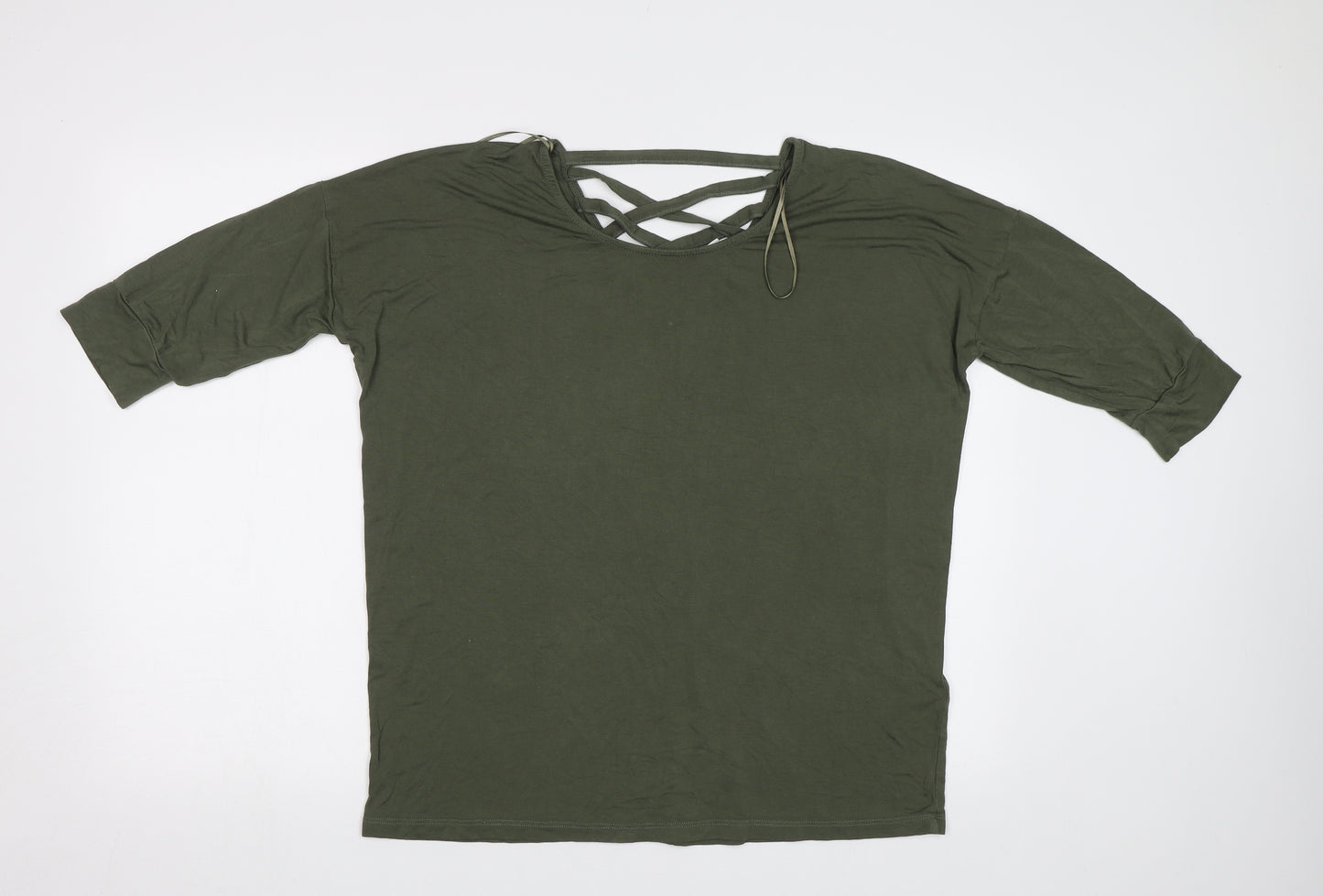Peacoxs Womens Green   Basic Blouse Size 16