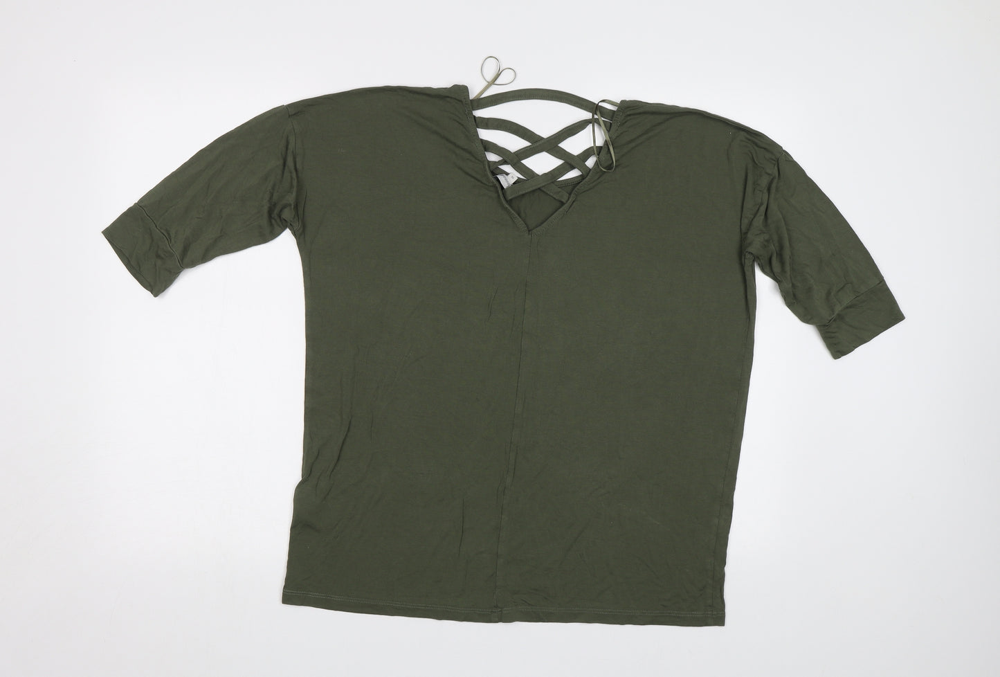 Peacoxs Womens Green   Basic Blouse Size 16