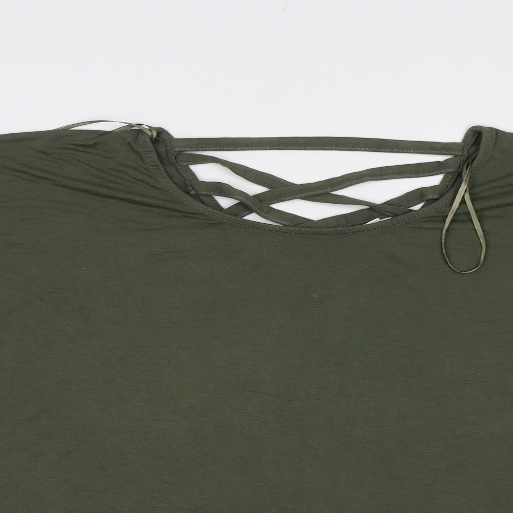 Peacoxs Womens Green   Basic Blouse Size 16