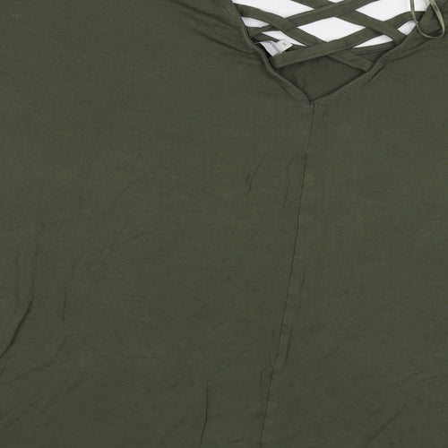 Peacoxs Womens Green   Basic Blouse Size 16