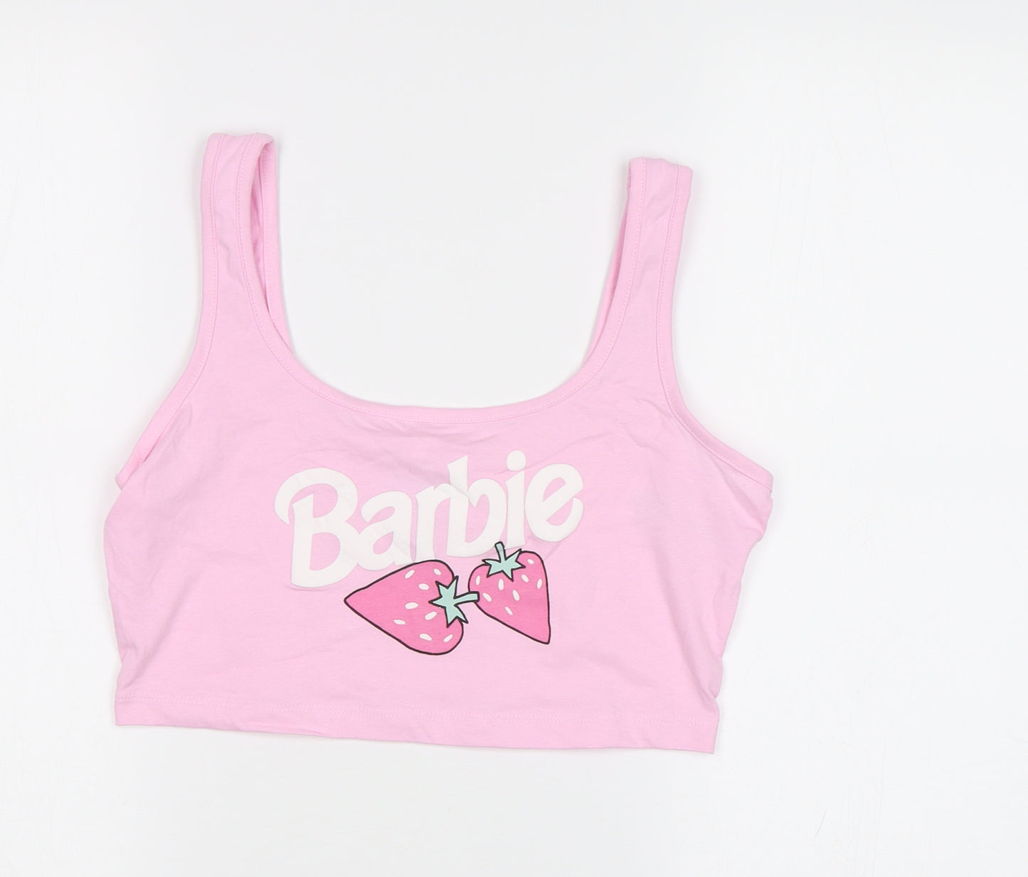 Primark Womens Pink   Cropped Tank Size M  - Barbie