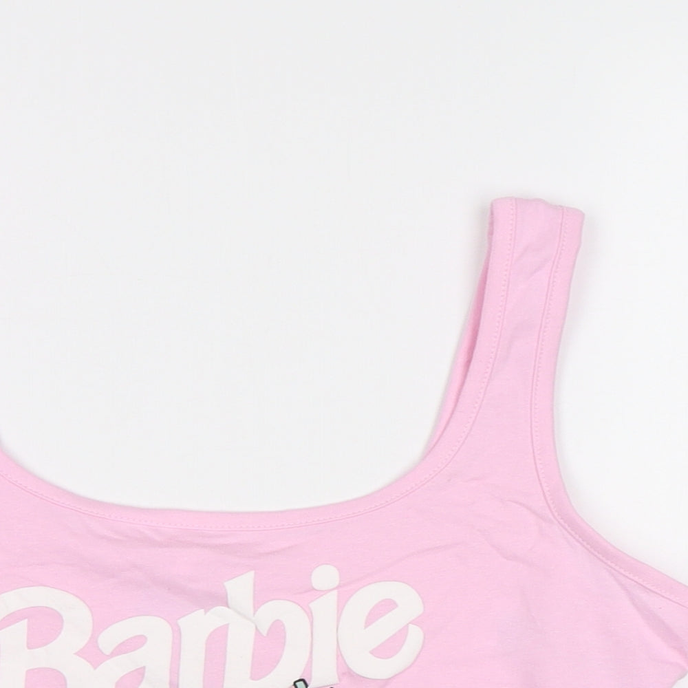 Primark Womens Pink   Cropped Tank Size M  - Barbie
