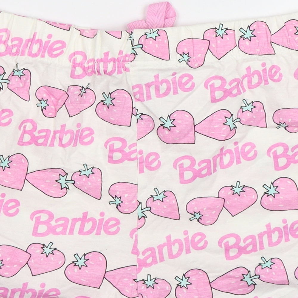 Primark Womens Pink Geometric   Pyjama Pants Size M  - Barbie