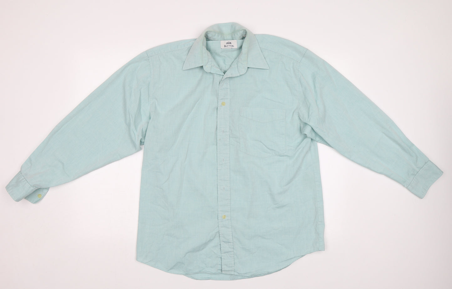 Burton Mens Green    Dress Shirt Size 15.5