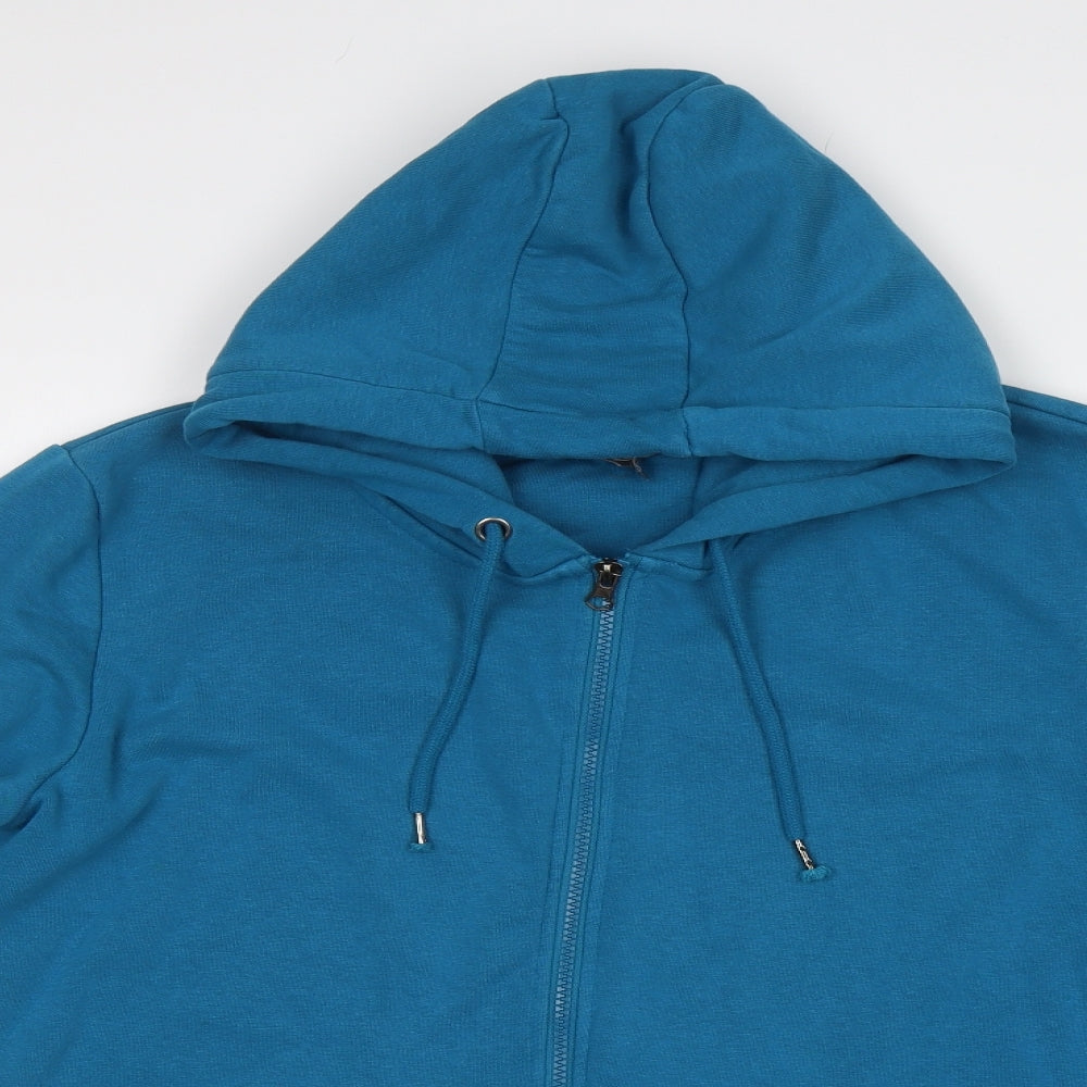 Fluid Womens Blue   Full Zip Hoodie Size M