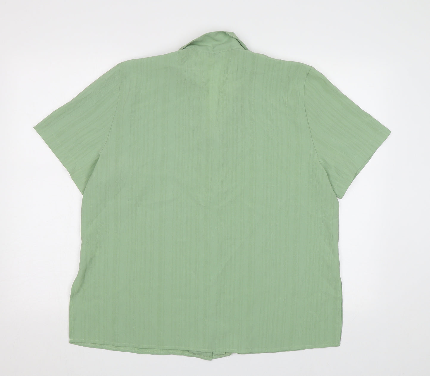 Lauren Duvar Womens Green   Basic Button-Up Size 20
