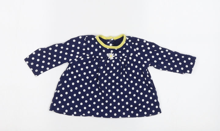 Little Me Baby Black Polka Dot A-Line Size 12 Months
