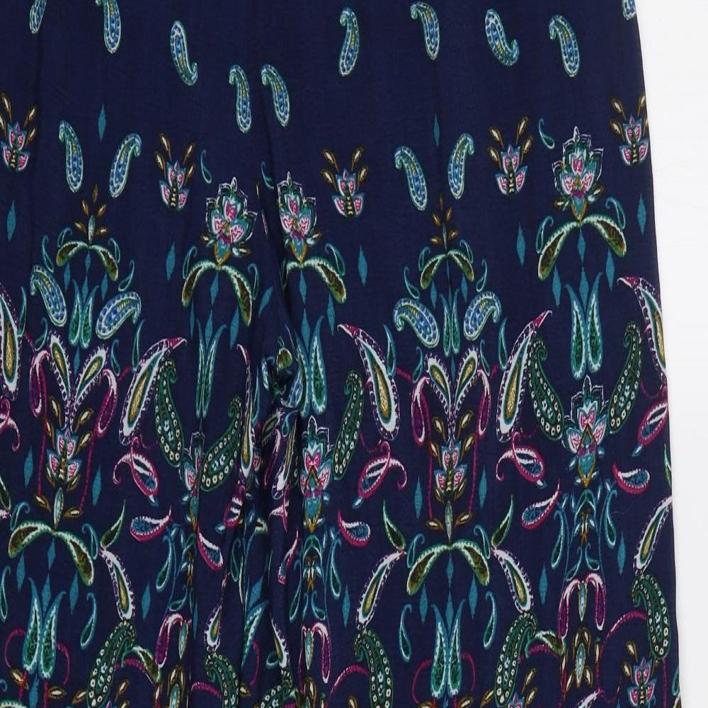 Monsoon Womens Green Paisley  Trousers  Size 12 L27 in