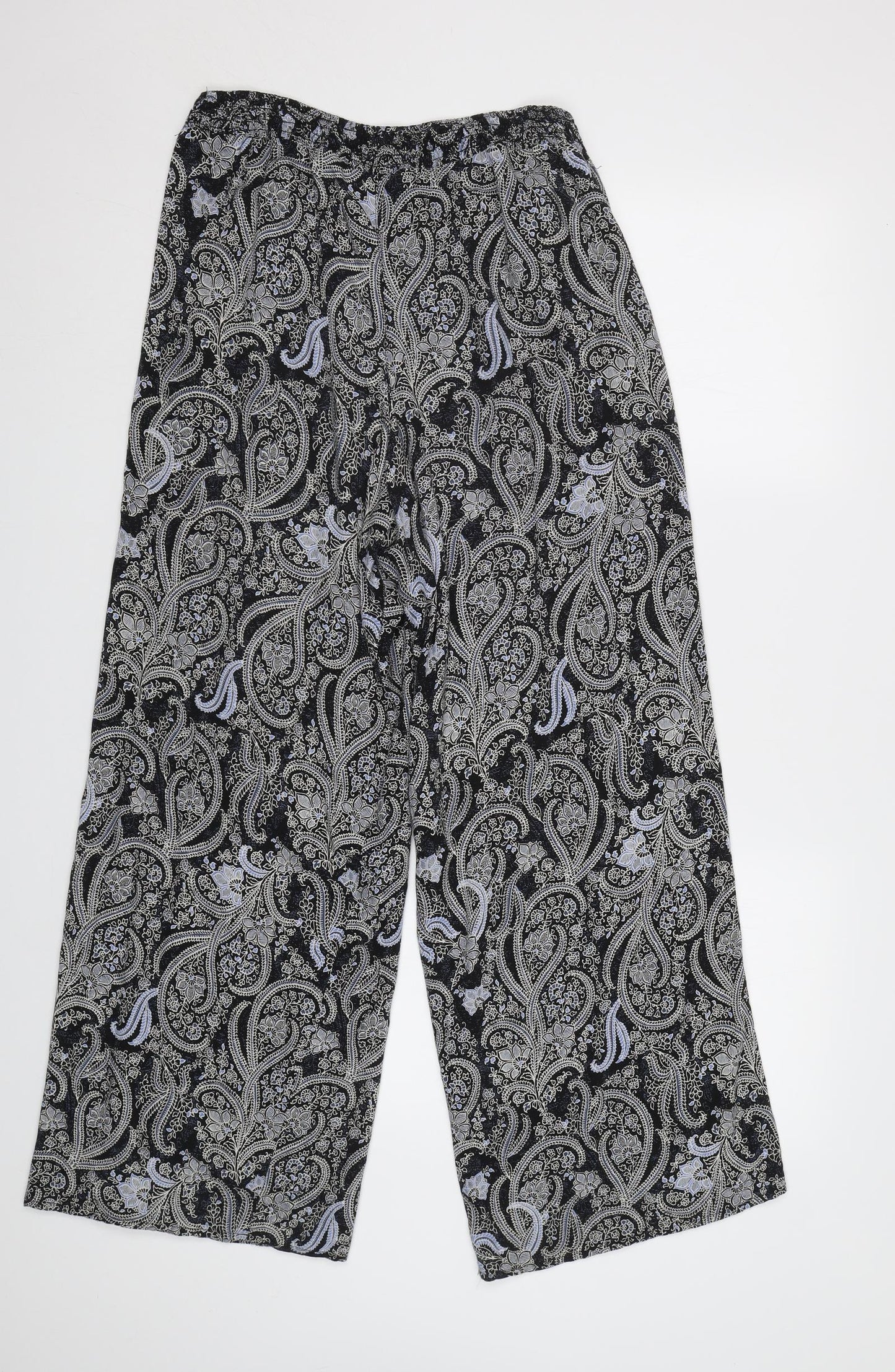 George Womens Blue Paisley  Trousers  Size 10 L28 in