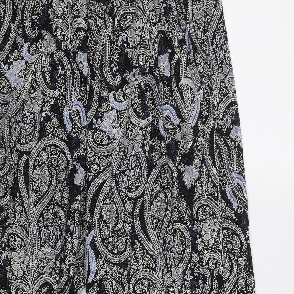 George Womens Blue Paisley  Trousers  Size 10 L28 in