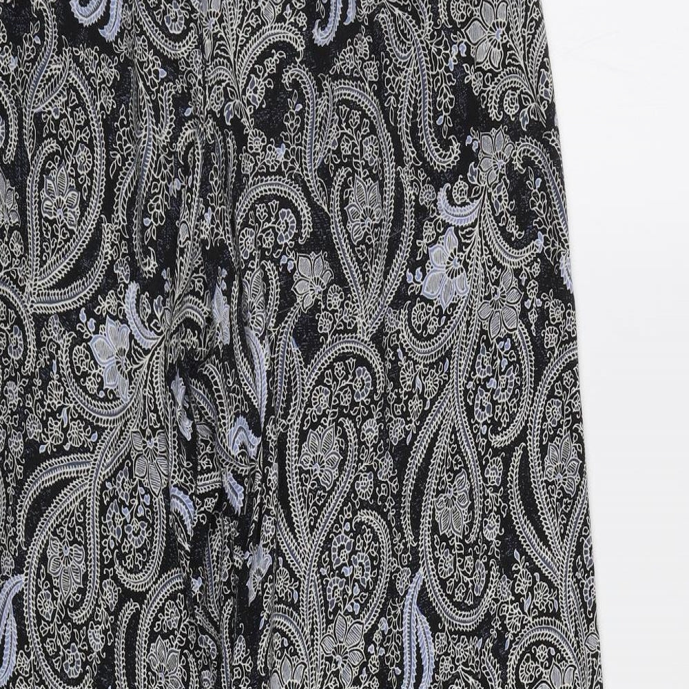 George Womens Blue Paisley  Trousers  Size 10 L28 in
