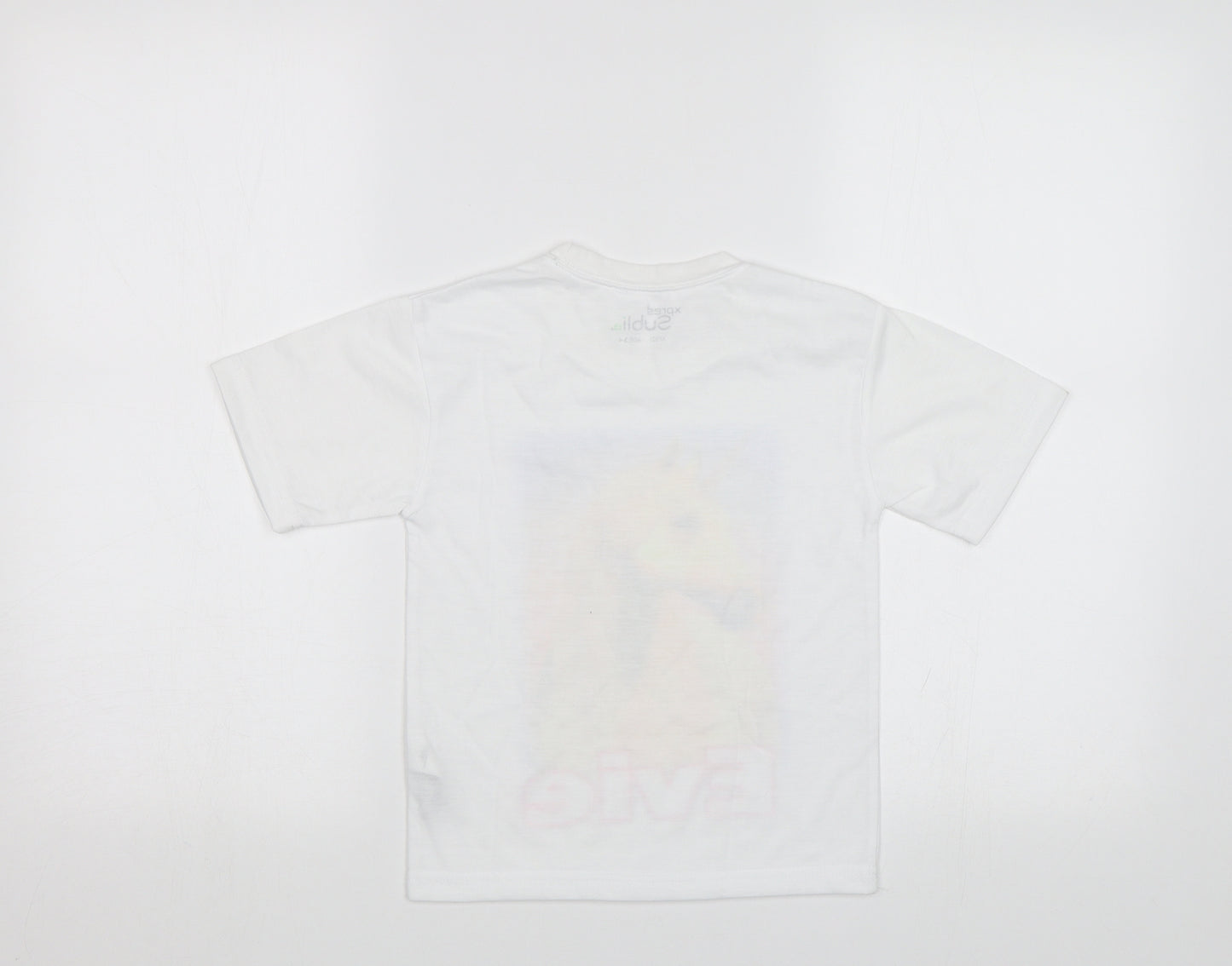 Xpres Subli Girls White  Rayon Basic Polo Size 3-4 Years  - Horse