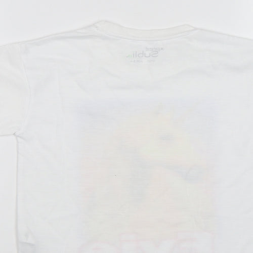 Xpres Subli Girls White  Rayon Basic Polo Size 3-4 Years  - Horse