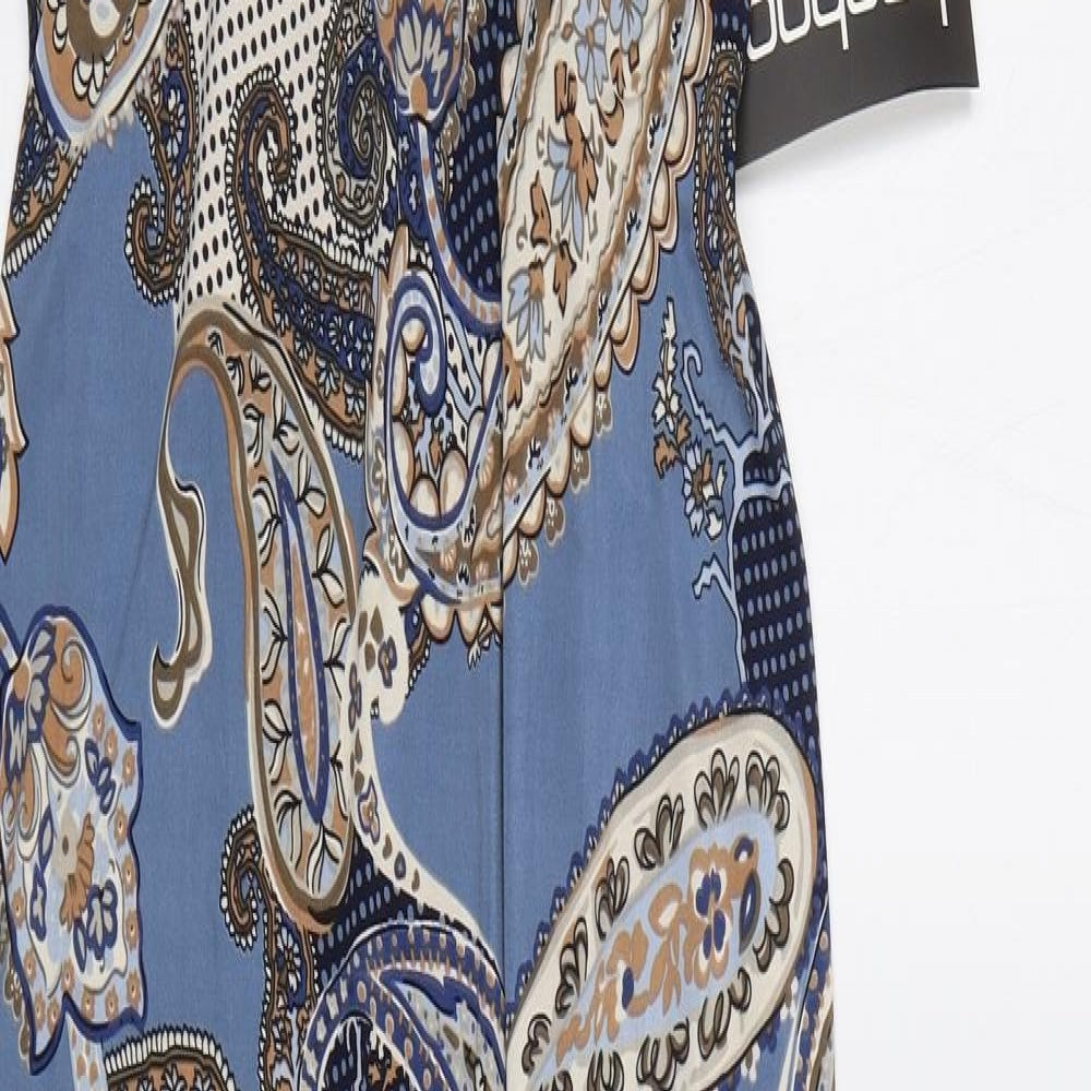 Boohoo Womens Blue Paisley  Maxi  Size 14