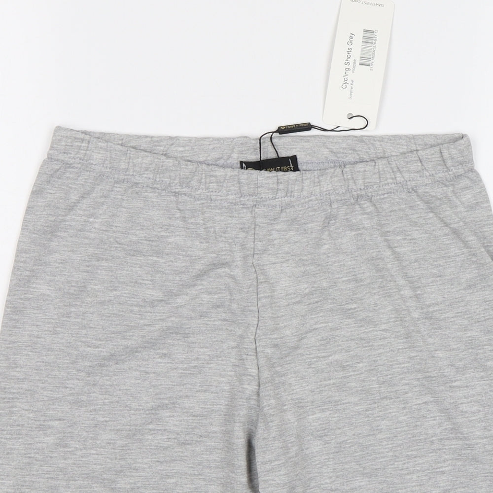I SAW IT FIRST Womens Grey   Sweat Shorts Size 12