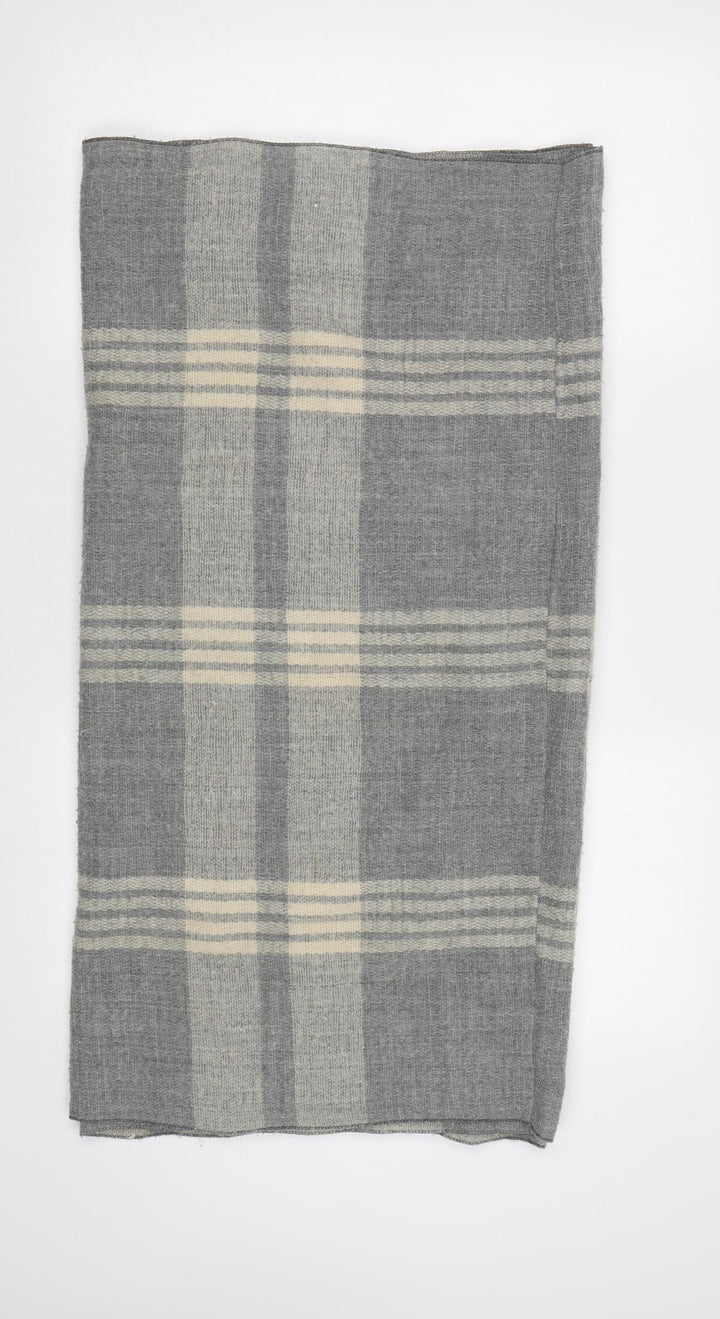 Preworn Womens Grey Check Shawl/Wrap