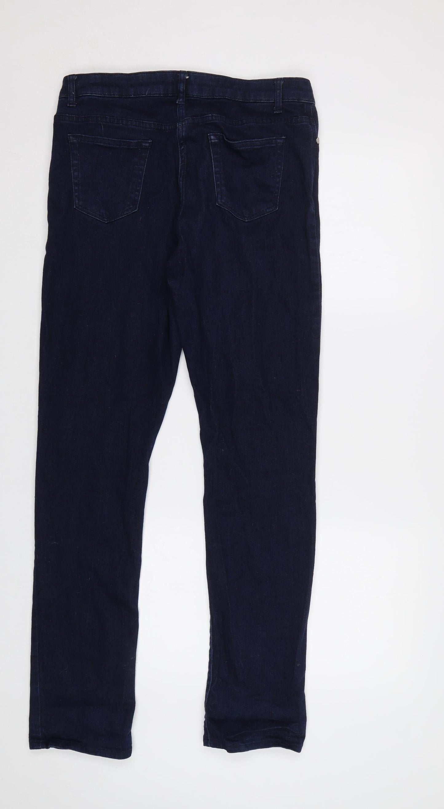 Jaeger Womens Blue   Straight Jeans Size 12 L30 in