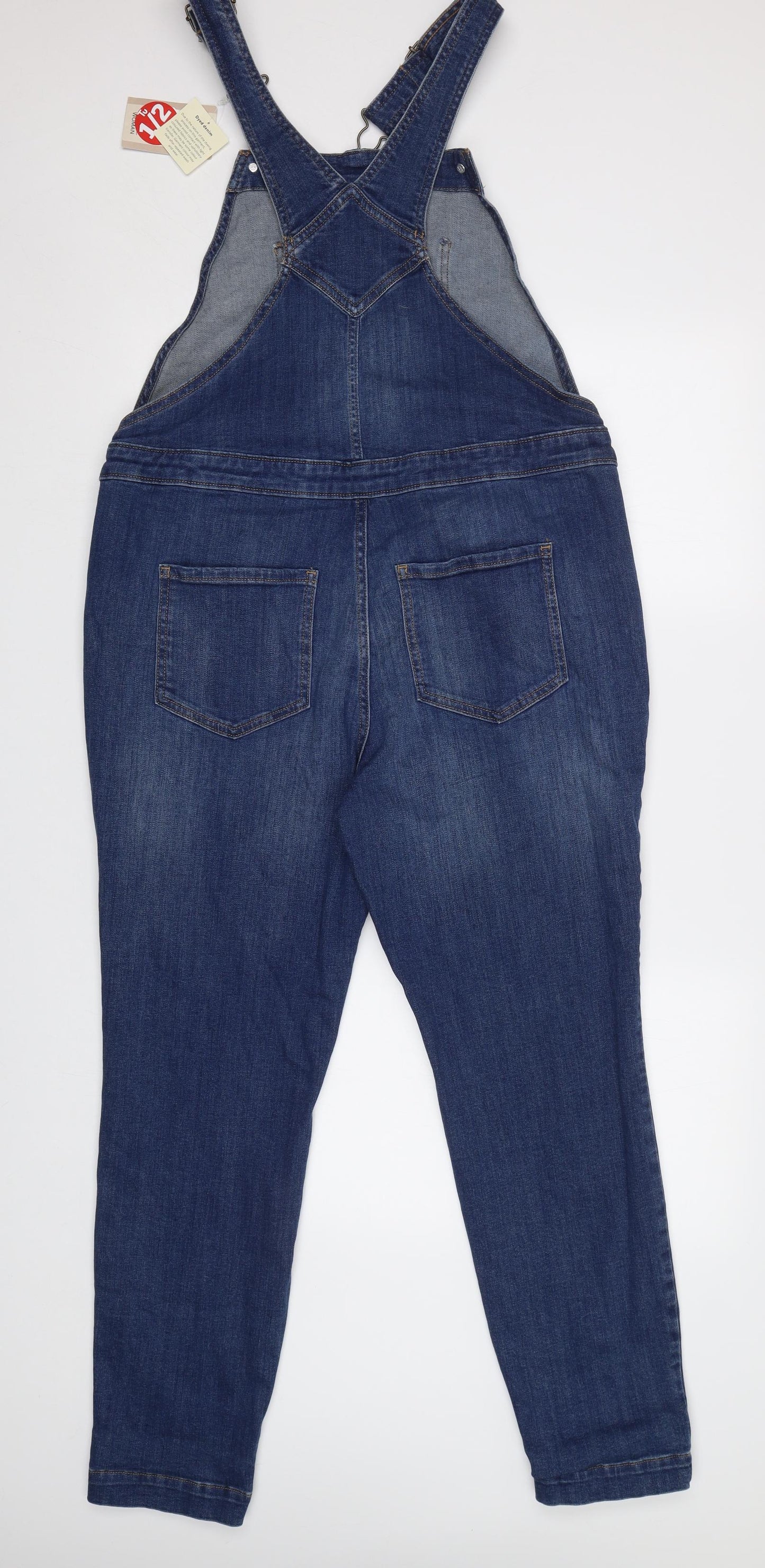 TU Womens Blue   Dungarees Trousers Size 14 L28 in - Maternity