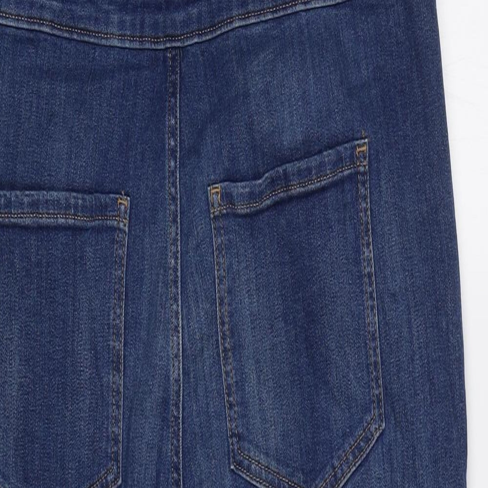 TU Womens Blue   Dungarees Trousers Size 14 L28 in - Maternity
