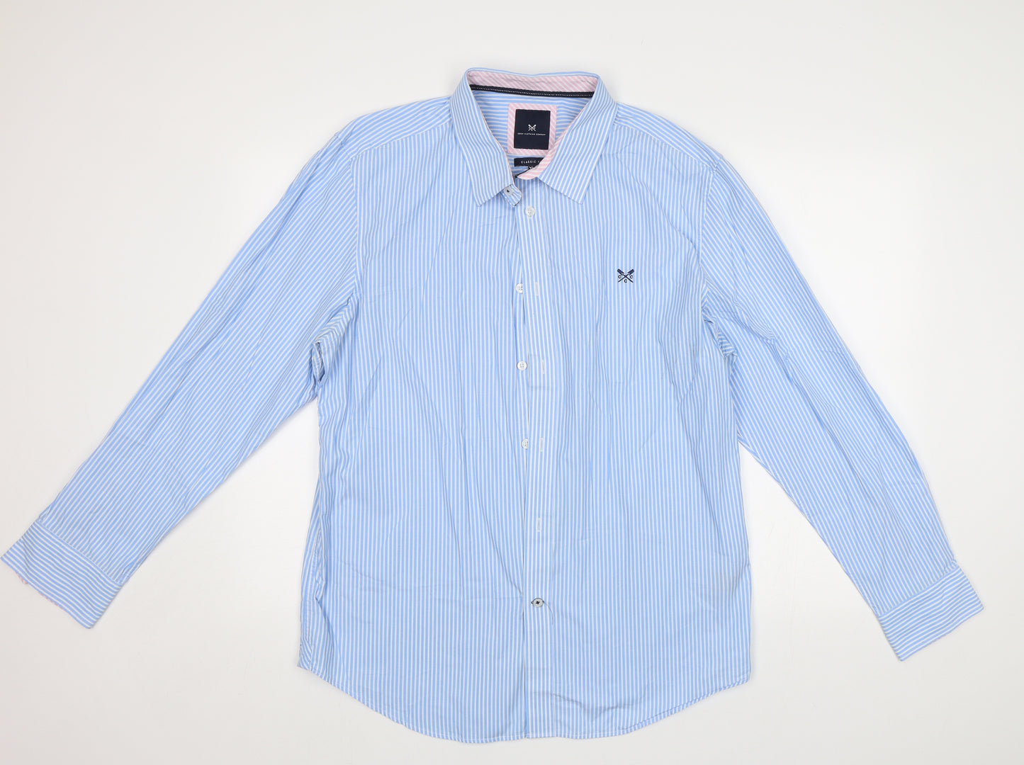 Crew Clothing Mens Silver    Button-Up Size XL