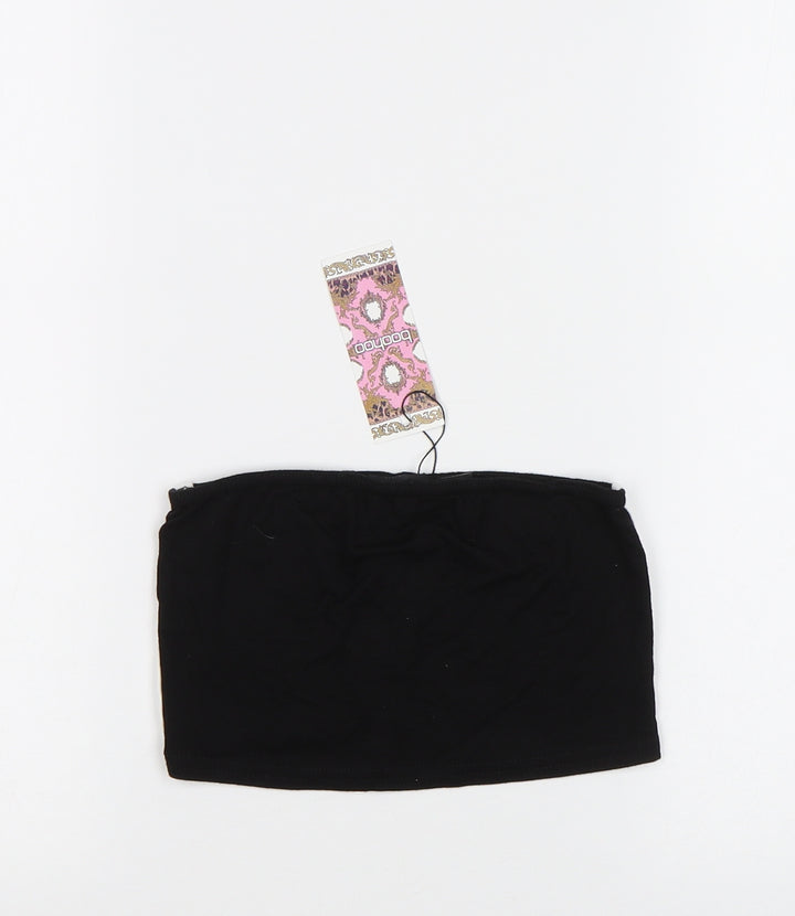 Boohoo Womens Black   Cropped Tank Size 6