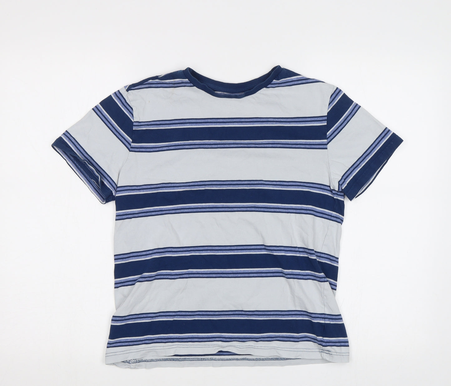 NEXT Boys Blue Striped  Basic T-Shirt Size 13 Years