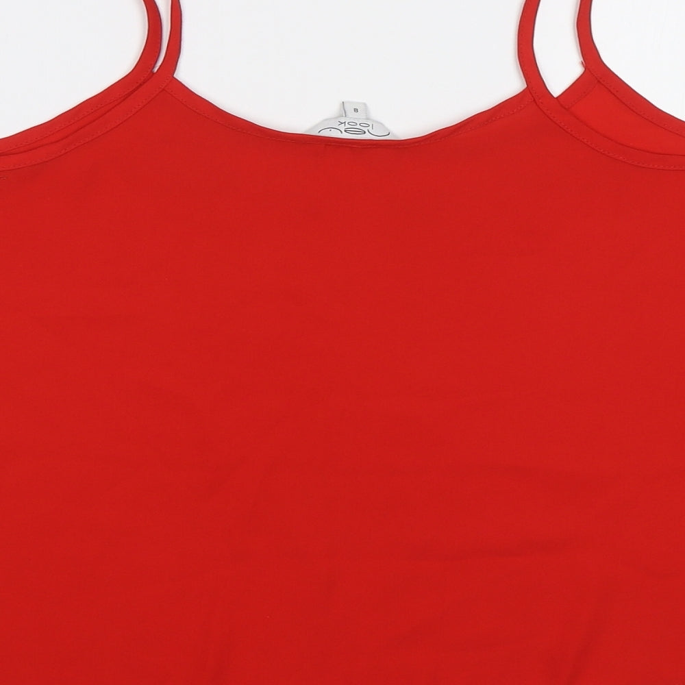 New Look Womens Red   Basic Tank Size 8