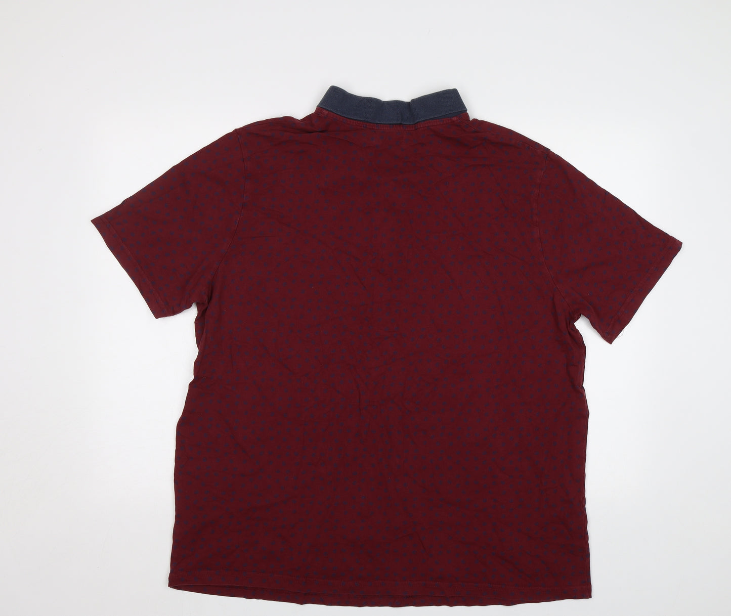 Jacamo Mens Purple Floral   Polo Size XL