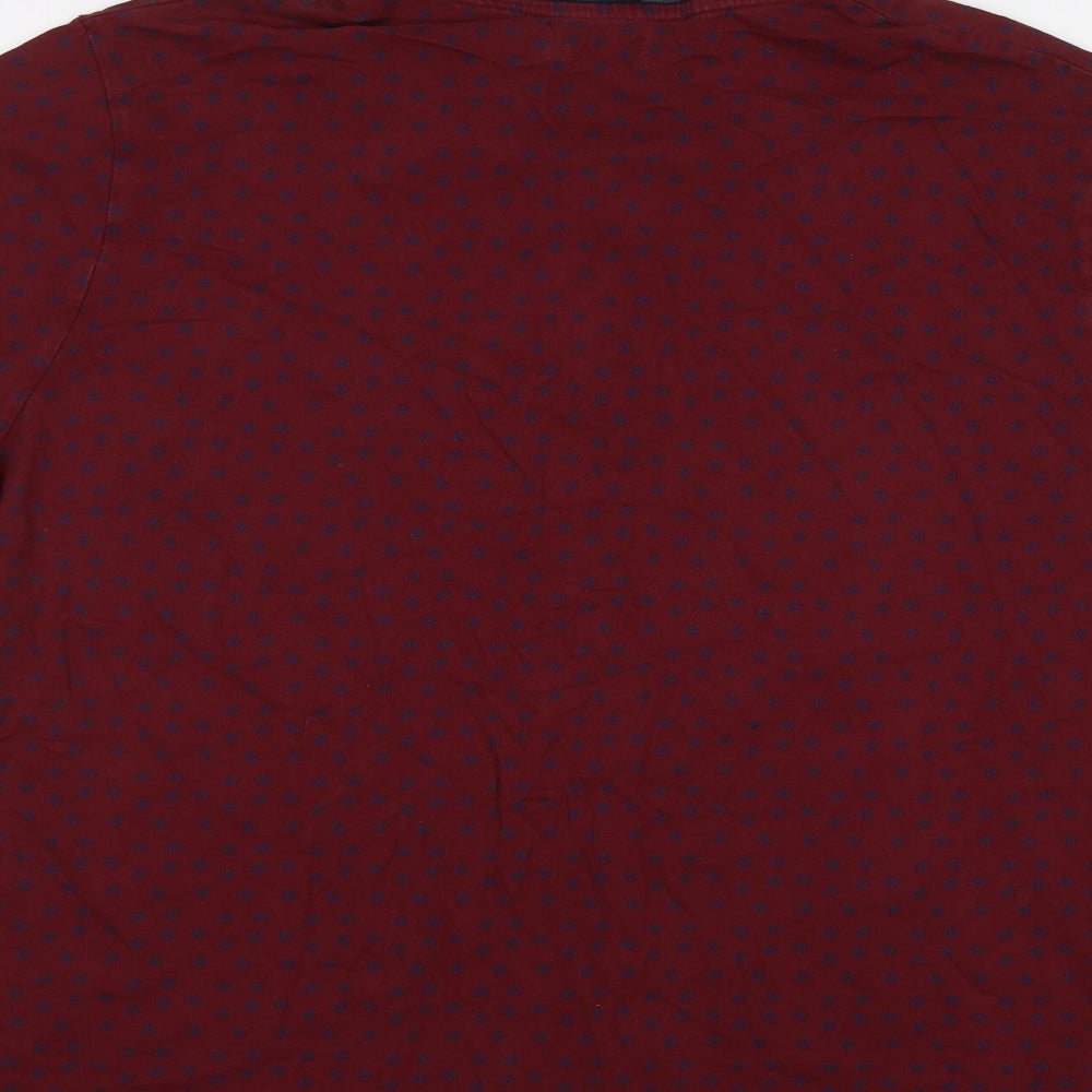 Jacamo Mens Purple Floral   Polo Size XL