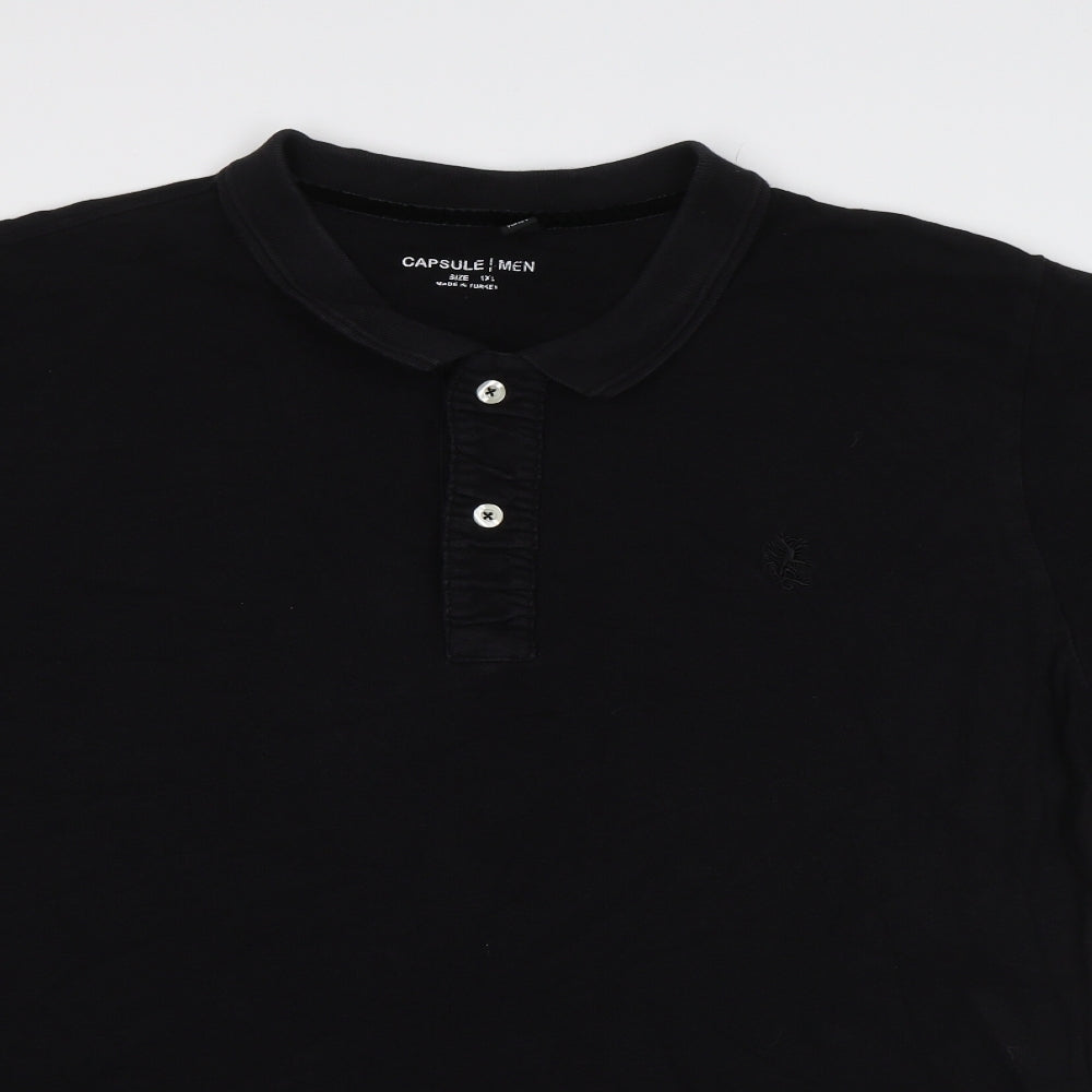 Capsule Mens Black    Polo Size XL