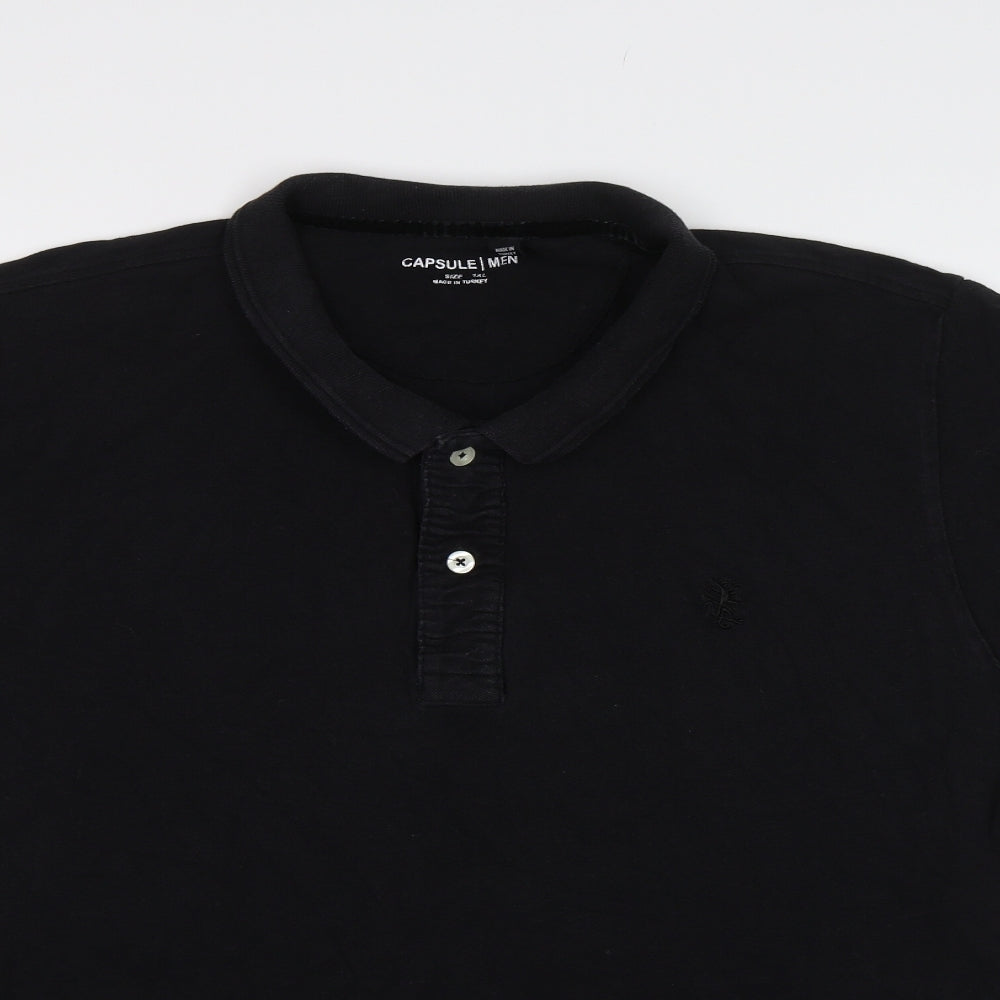 Capsule Mens Black    Polo Size XL