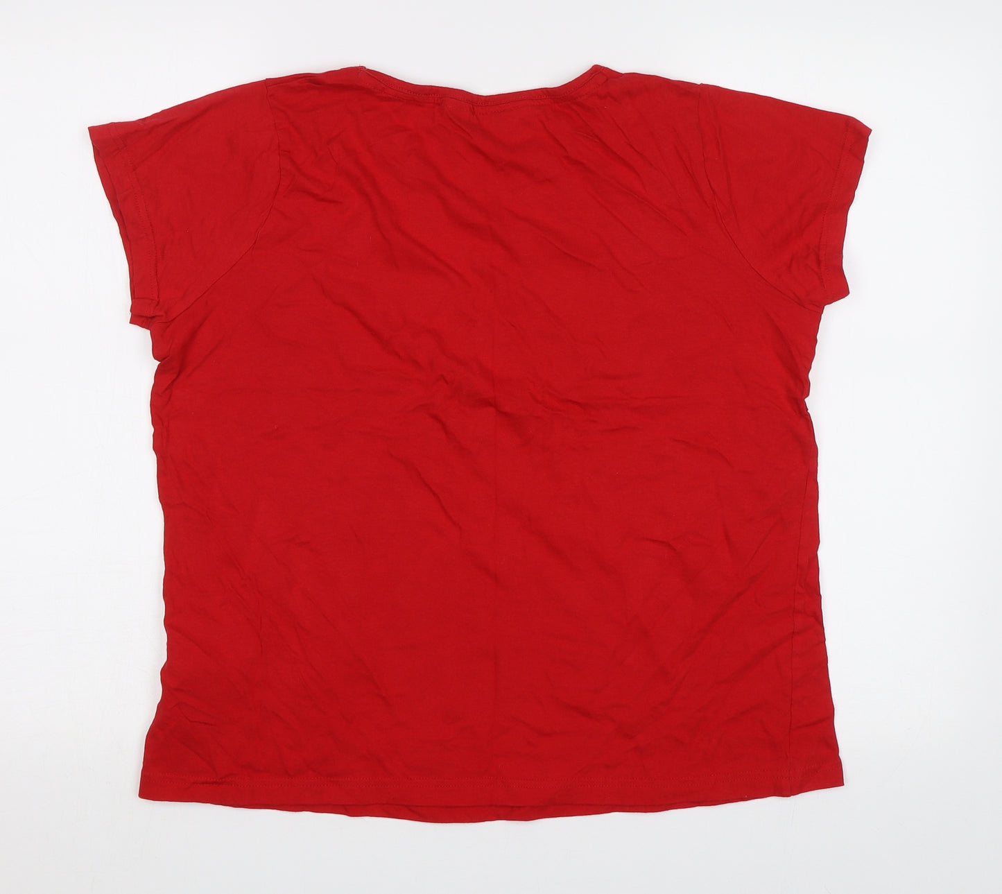 Avon Womens Red   Top Pyjama Top Size L  - Goodnight