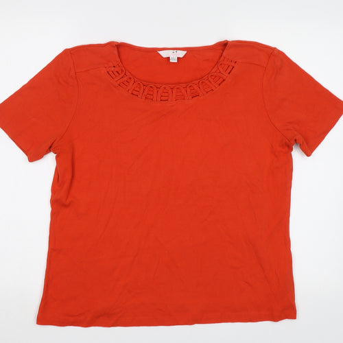 Julipa Womens Red   Basic Blouse Size L