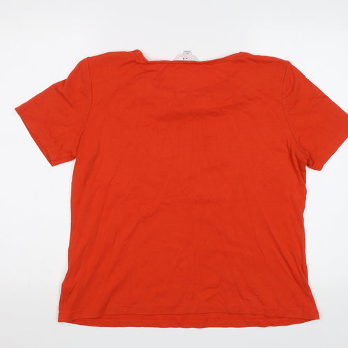 Julipa Womens Red   Basic Blouse Size L