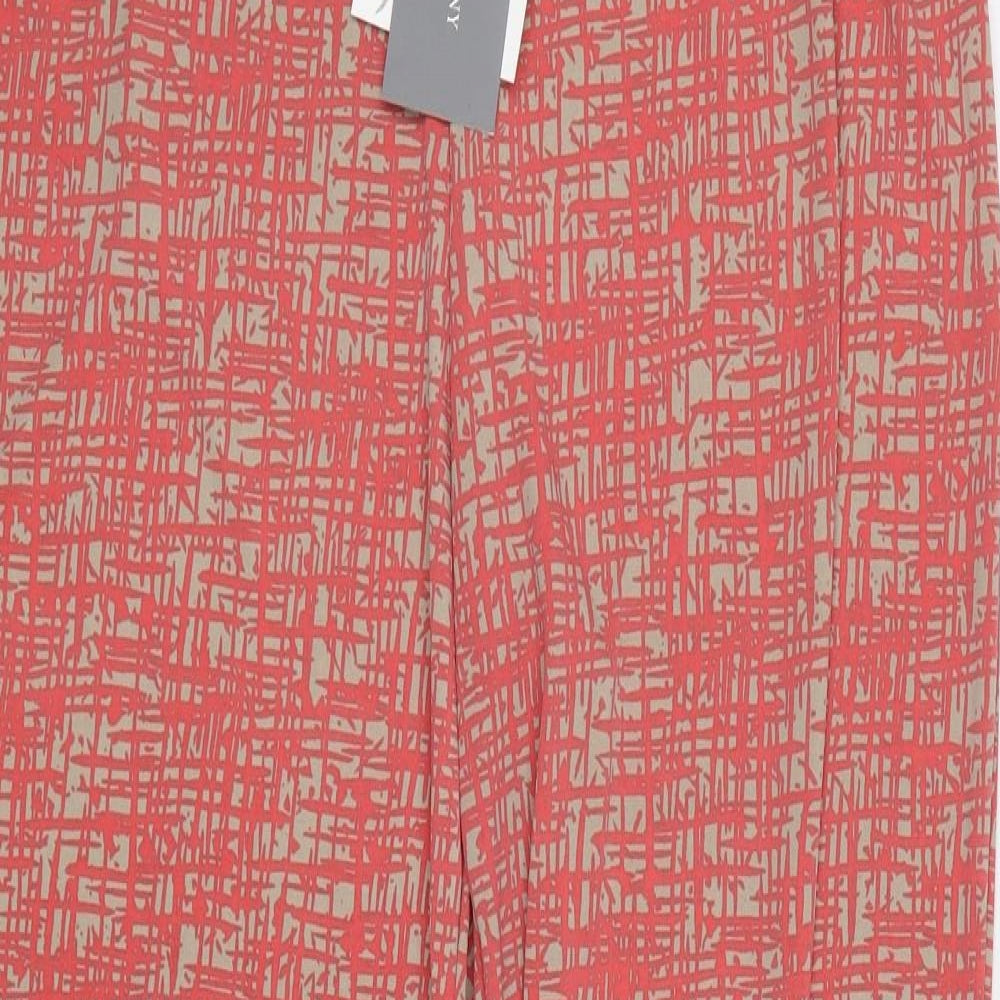 Anthony Studio Womens Red Geometric   Pyjama Pants Size XL