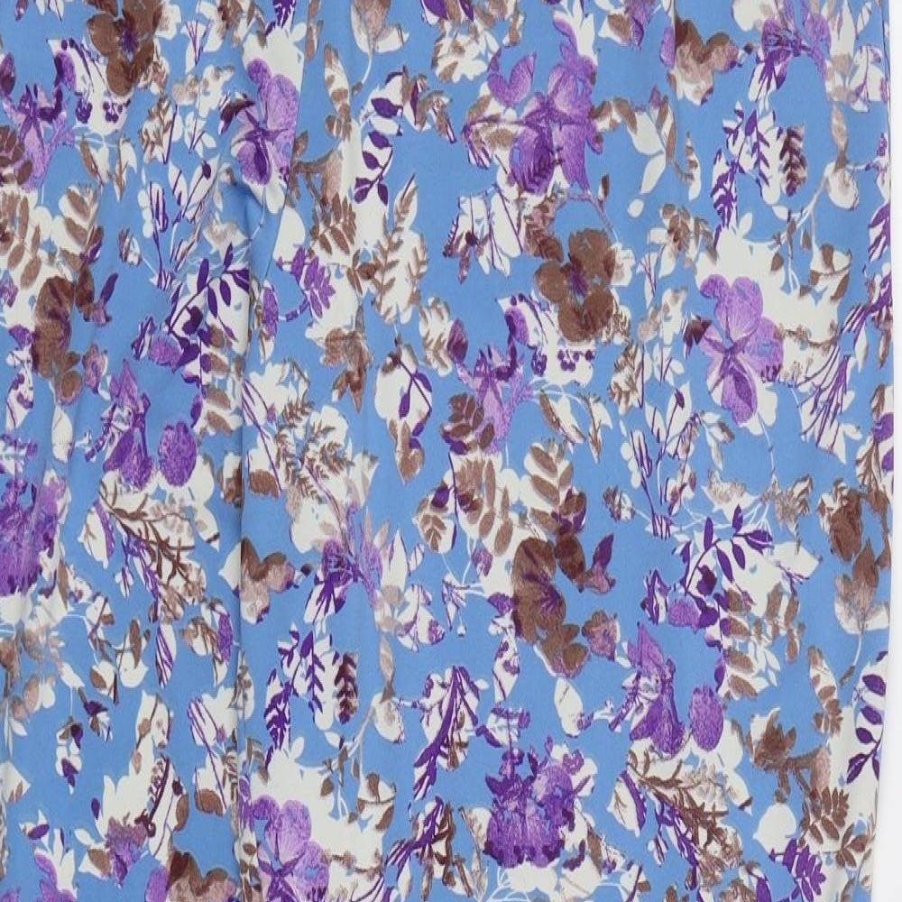 Anthony Studio Womens Blue Floral   Pyjama Pants Size XL