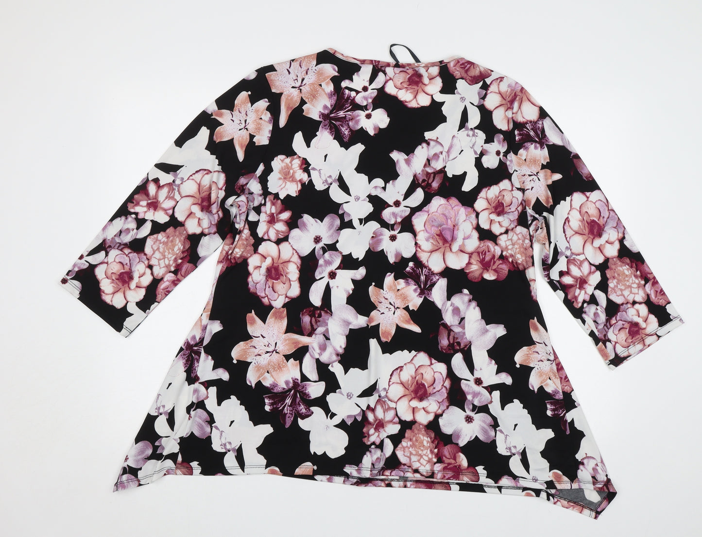 Julipa Womens Multicoloured Floral  Tunic Blouse Size 18