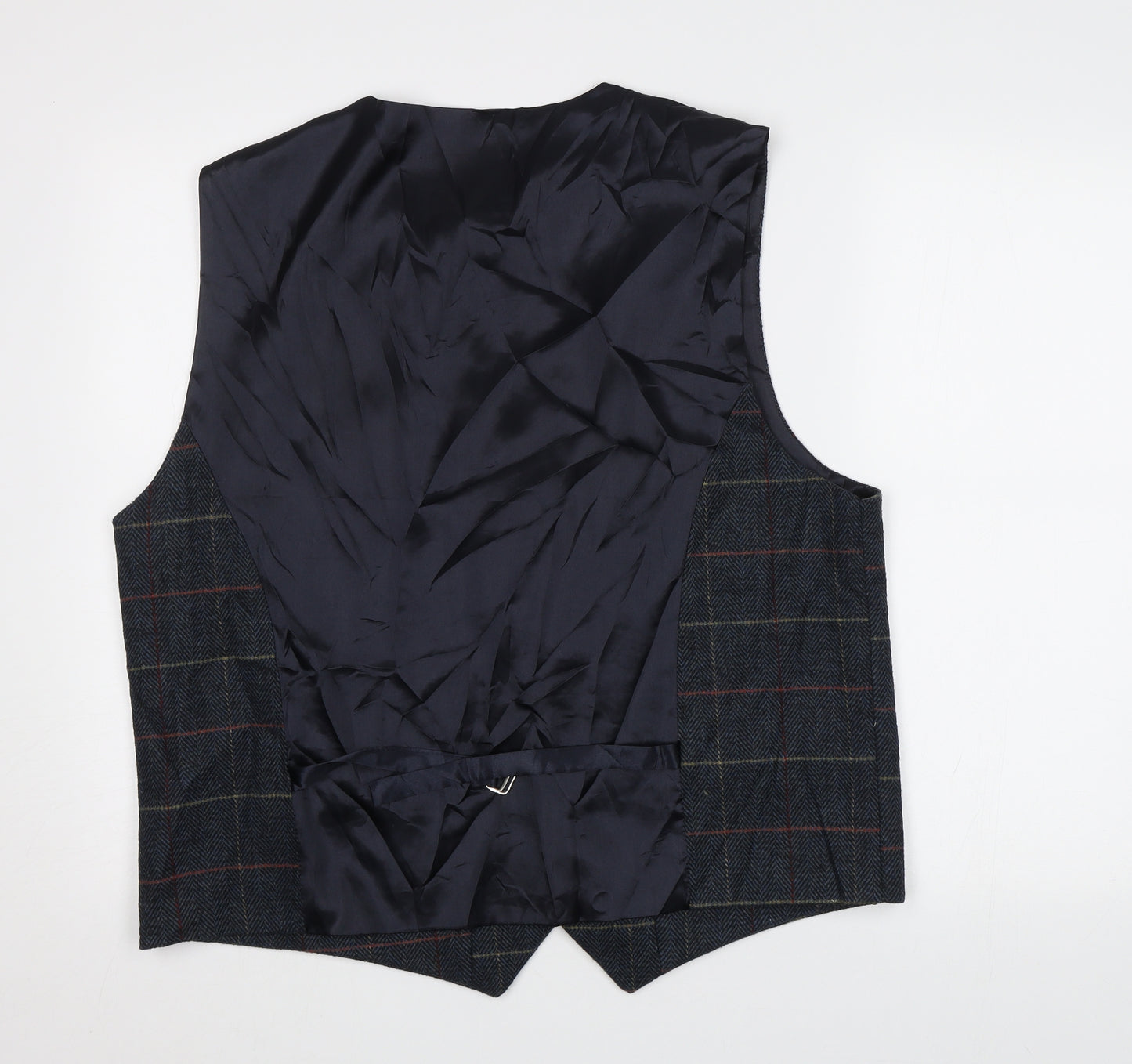 L.A. Smith Mens Green Check  Jacket Waistcoat Size L