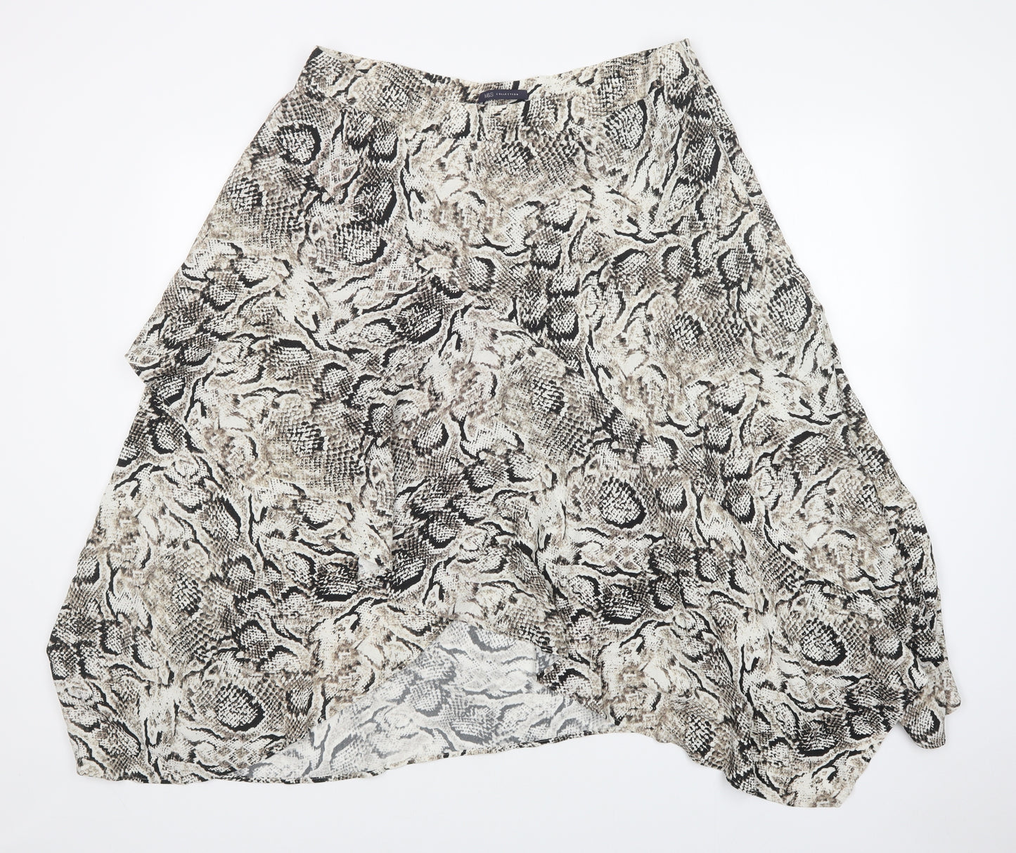 M&S Womens Multicoloured Animal Print  A-Line Skirt Size 18