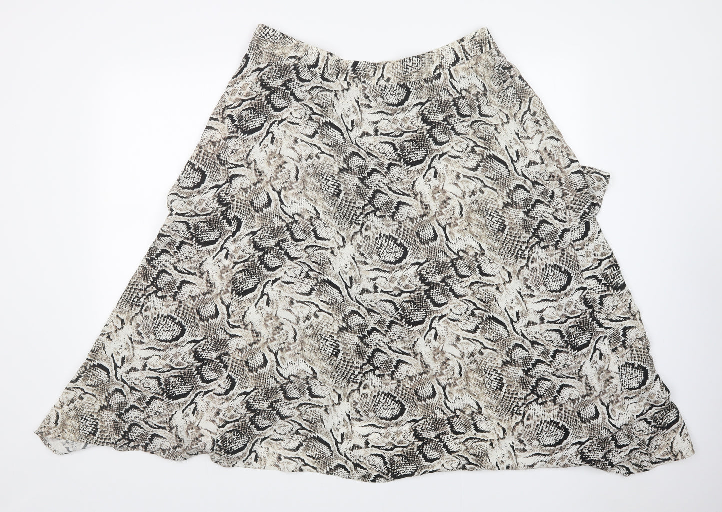 M&S Womens Multicoloured Animal Print  A-Line Skirt Size 18