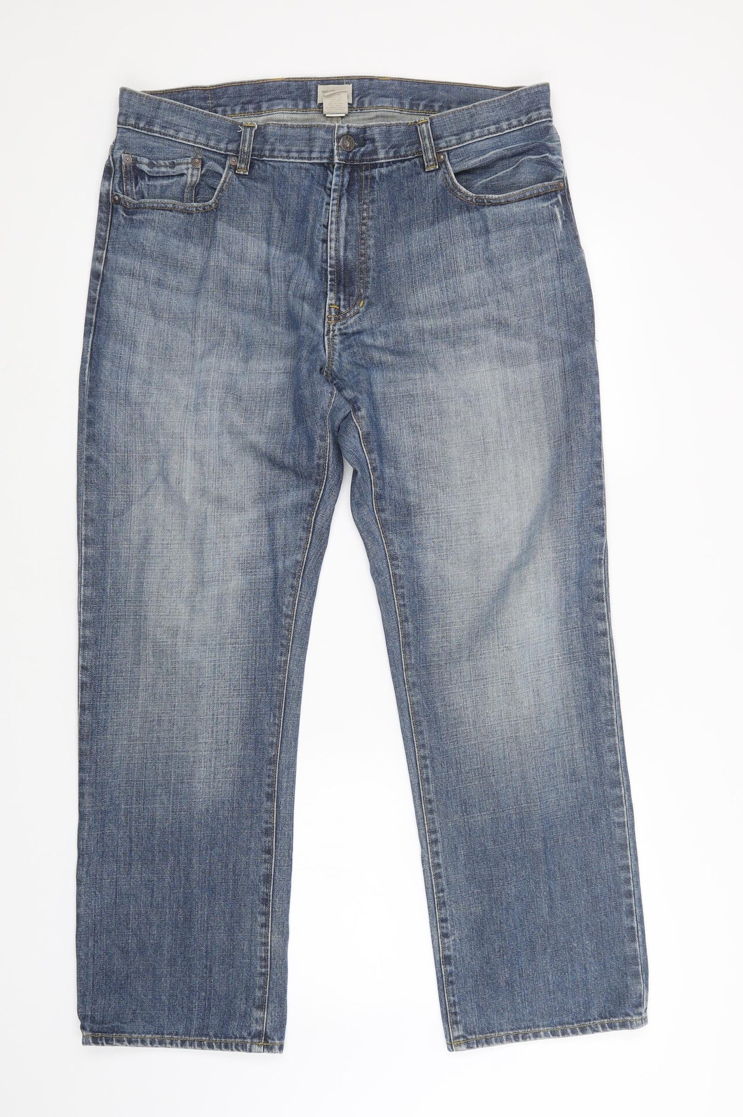 Easy Authentic Mens Blue   Straight Jeans Size 36 L30 in